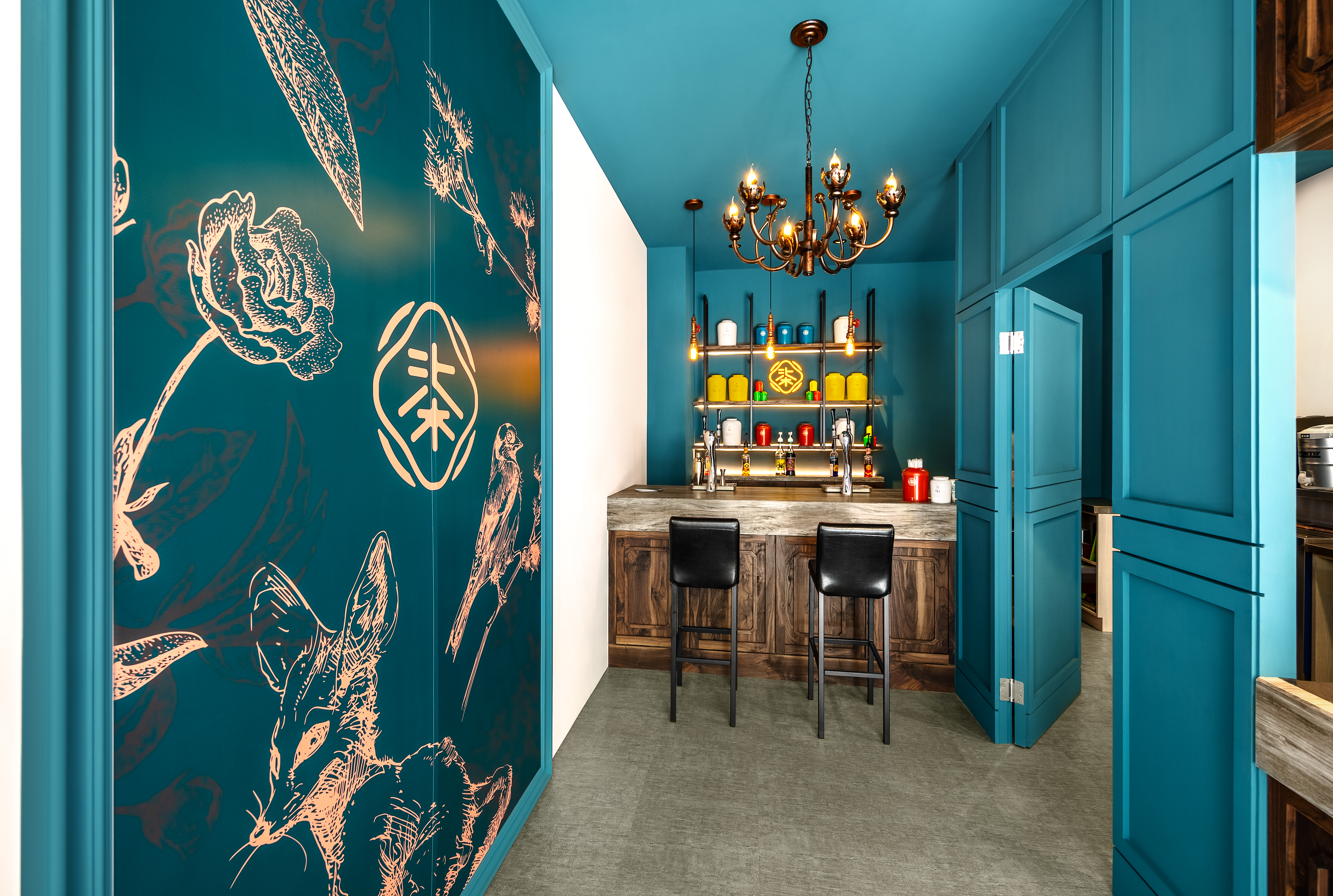 小坪數店面裝潢案例：柒品茶手搖茶飲設計2