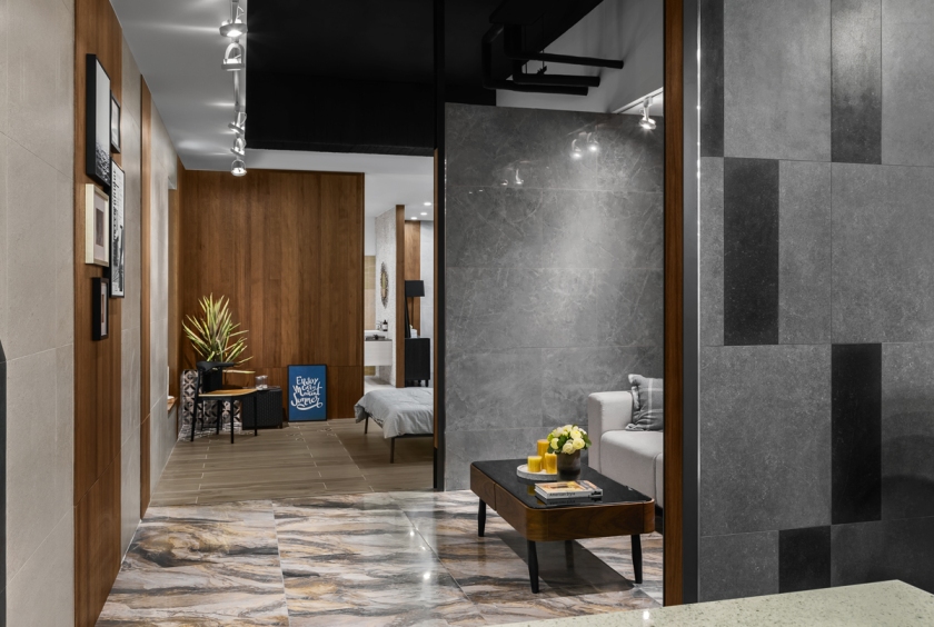 造型牆設計案例:材質多樣貌